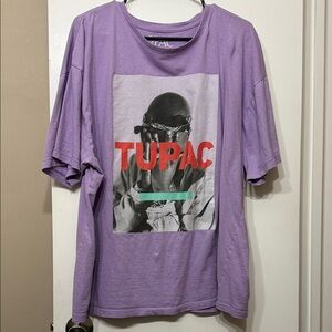 Tupac Purple Graphic T-Shirt